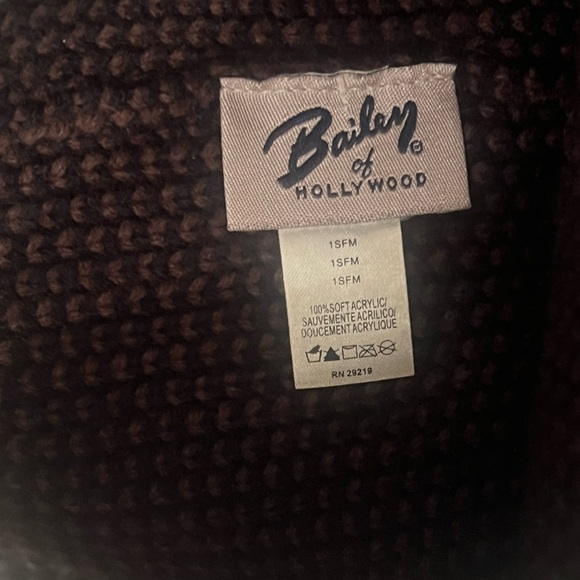 NWOT Baileys Of Hollywood Men’s Knit Hat | OS| Brown and Black - Picture 4 of 7